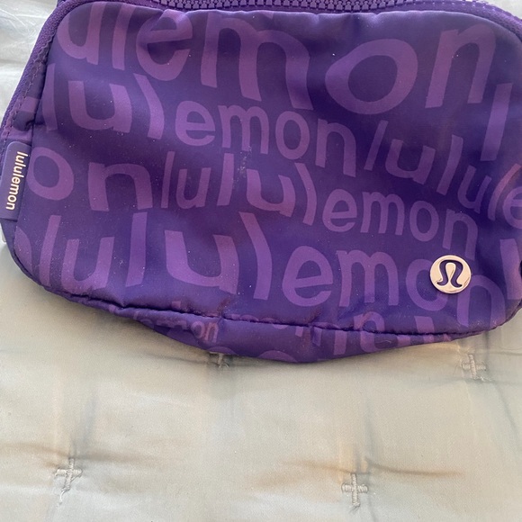 lululemon athletica Handbags - lululemon athletica Graphic Purple Belt Bag like new